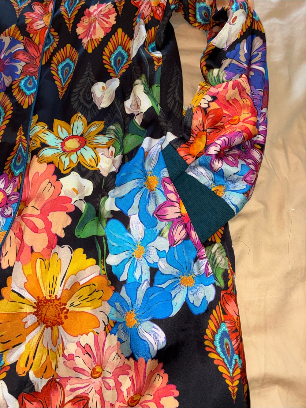 NWT JOHNNY WAS Harmony Kimono Reversible Zaria Dress Cover up size M pockets - Picture 5 of 13